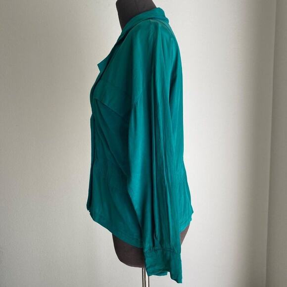 *Vintage* Ellen Tracy sz 4 Long sleeve  100% Silk 80s blazer - Picture 3 of 8